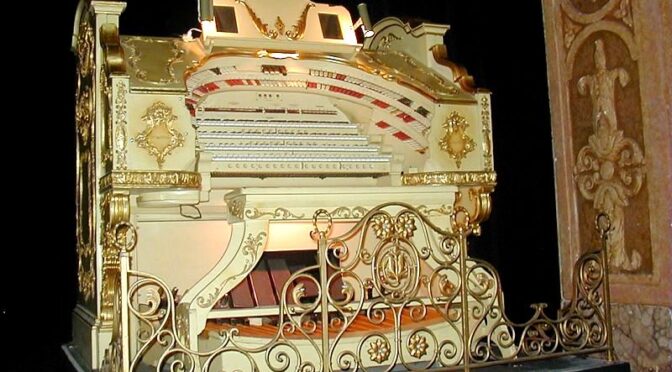 ornate organ console